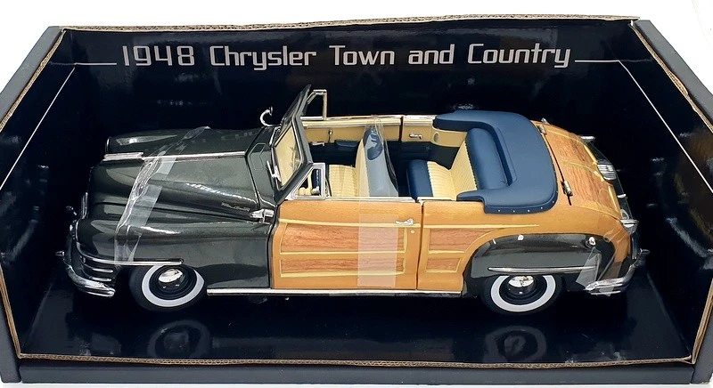 Sun Star escala 1/18 diecast 6141 - Chrysler Town & Country 1948 - gris Gunmetal Foto 4 de 4