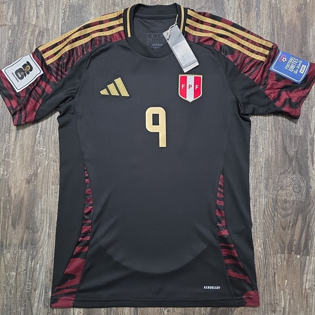 2024 Adidas Peru Away Soccer Jersey Paolo Guerrero Men S World Cup