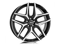 MSW 40 Alufelge 8,5X20 5X114,3 ET38 Gloss Black, Voll Poliert