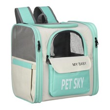 Cat Backpack Carrier Portable Breathable Pet Hiking Backpack Light Blue