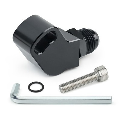 1JZ 2JZ Power Steering Pump Suction Swivel Fitting 10AN Black