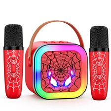 LED Karaoke Machine Toy: Mini Microphone for Kids 4 5 6 7 8 9 10 Year Old Boy...