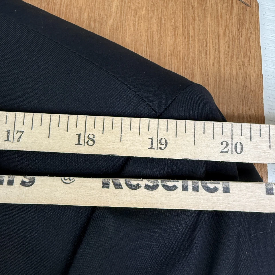 Traje Pal Zileri Para Hombres 46R Negro 2 Botones A Medida Loro Piana Lana Pantalones 36x30 Foto 4 de 4