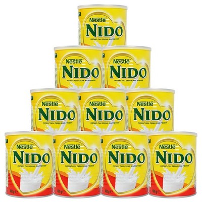 10x400g Nido Vollmilchpulver Nestle Milchpulver Instant Milk Powder Milch Pulver