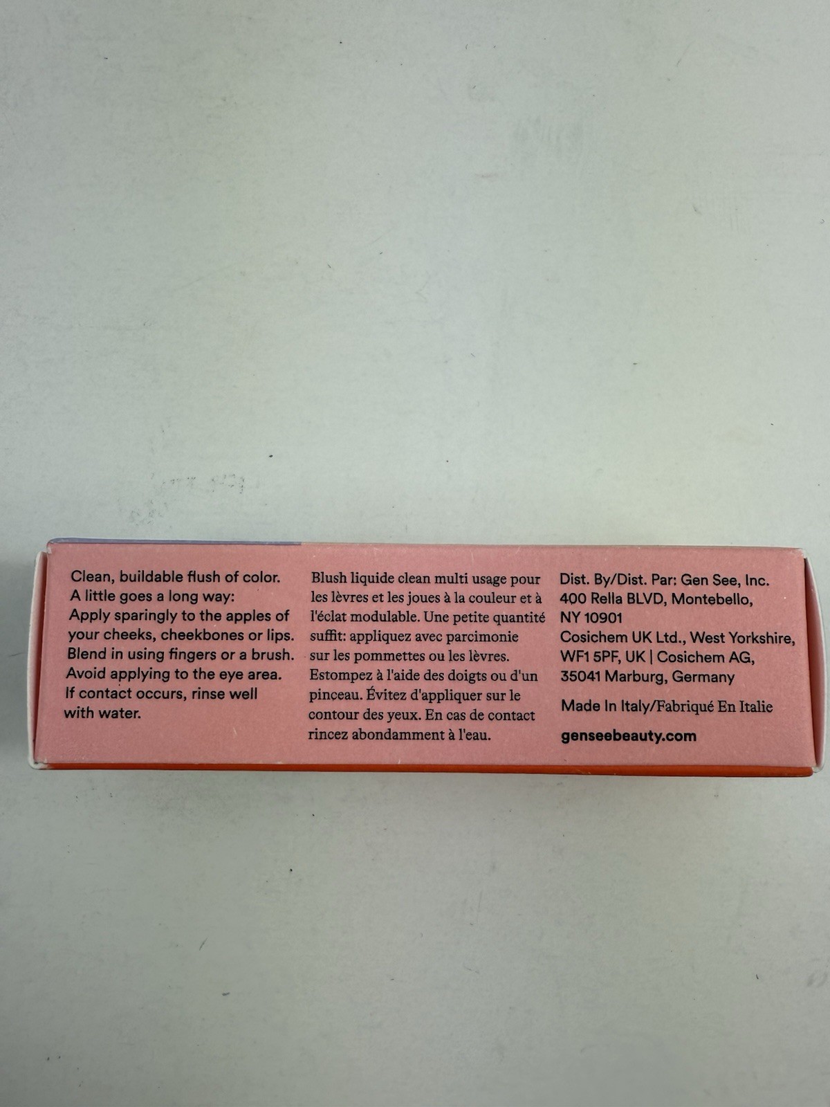 Gen See- Clean Sheen- Cheek+ Lip Color- Lychee 06 - .27OZ/8ML