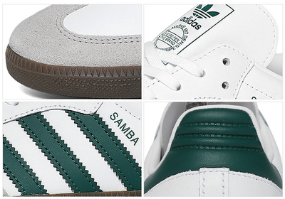 adidas Samba White Green Gum Kids/Juniors Womens Sneakers JQ2843 adidas Samba White Green Gum Kids/Juniors Womens Sneakers JQ2843