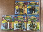 TMNT LEO DON RAPH MIKE Splinter Wacky Action LOT OF 5 Turtles Playmates 1989