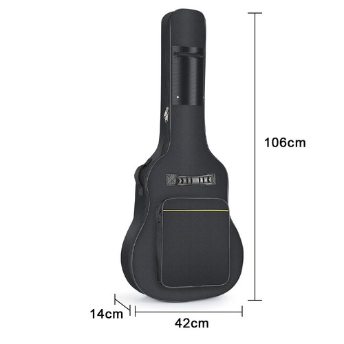 41 Zoll Gitarrentasche Akustik Gitarre Koffertasche Konzertgitarren Tasche NEU - Bild 9 von 16
