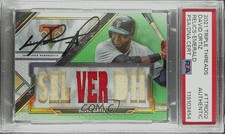PSA/DNA 2021 Topps Triple Threads Relics Emerald 10/18 David Ortiz HOF 1o2