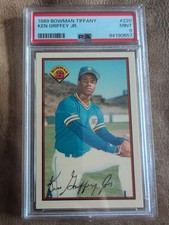 1989 Bowman Tiffany Ken Griffey Jr #220 Rookie RC PSA 9 HOF