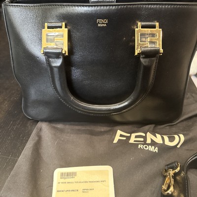 Fendi Black Leather Tote Bag And $3600
