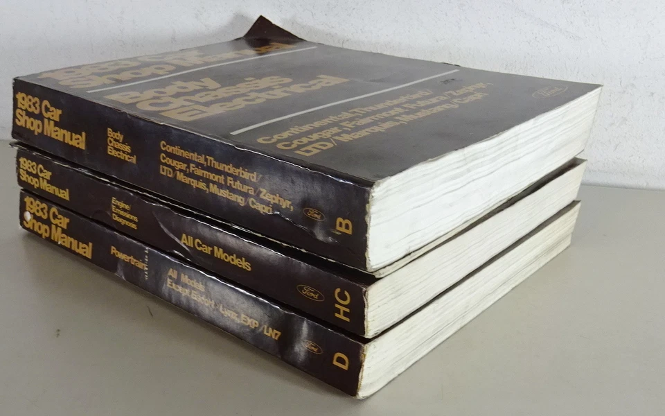 Manual De Taller Ford Mustang Thunderbird / Lincoln Continental / Mercury 1983 - Imagen 2 de 4