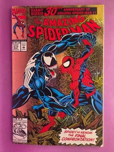 THE AMAZING SPIDER-MAN   #375  VG(LOWER GRADE)   1993  B&B   COMBINE SHIPPING