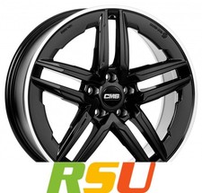 CMS C29-Aero diamond rim black 8x19" ET30.5 LK5 112 ML 66.5 Alufelgen 19 Zoll