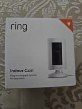 Ring Indoor Cam Compact Plug-In HD Security Camera with two-way talk - White