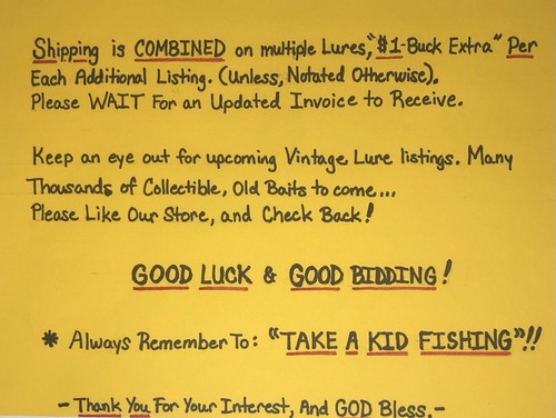 Vintage (Weedless) ARBOGAST “Sputterbuzz” Lure, Nice PerchPatt.Near Perfect Cond - Picture 7 of 7