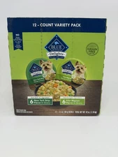 Blue Buffalo Delights Wet Dog Food Variety Pack Filet Mignon New York Strip 1...