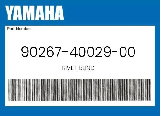 GENUINE YAMAHA OEM BLIND RIVET 90267-40029-00
