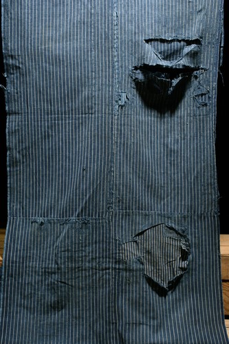 Japanese Fabric Cotton Vintage Kimono Antique Indigo Blue RANRU 69.3"/KHT38/465 - Picture 3 of 8
