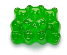 Albanese Green Apple Gummy Bears 5lb Bag-- FREE SHIPPING