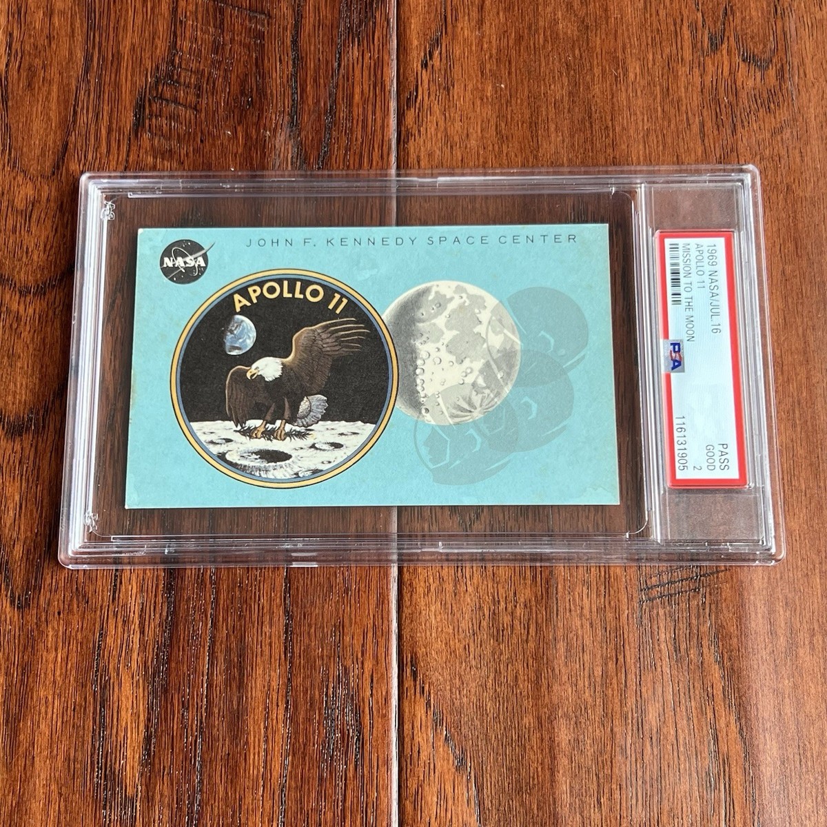 APOLLO 11 * PSA * NASA Blue VIP LAUNCH PASS 1969 Moon Landing