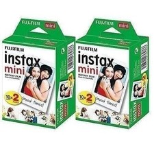 Fujifilm Instax Mini Instant Film - 40 Sheets 2 Packs of 20 Film Sheets 