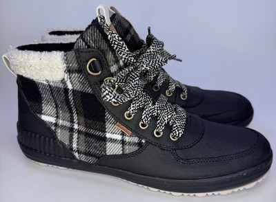 Keds Scout Boot III Water-Resistant Black / Plaid Thinsulate Size 9.5 - WF65488