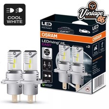 Oldtimer LED Scheinwerferlampen H4 High / Abblendlicht Plug & Play 6500k Cool