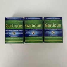 (3) Garlique Healthy Blood Pressure Formula Caplets 60ct Each 05/2027+
