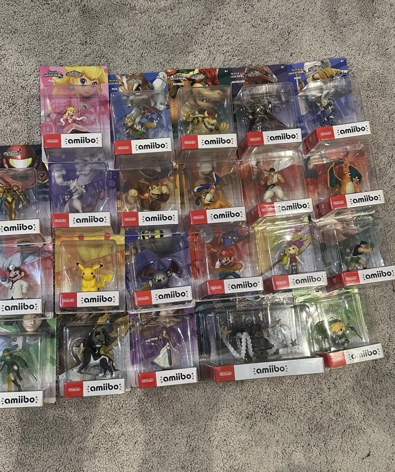 Лот товаров Nintendo Amiibo Guardian, Link, Mario, Pikachu, Zelda, Meta Knight, Peach - Изображение 2 из 4