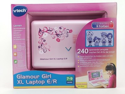 VTech Glamour Girl XL Laptop Lerncomputer 240 Spiele 7-9J B-Ware, neuwertig