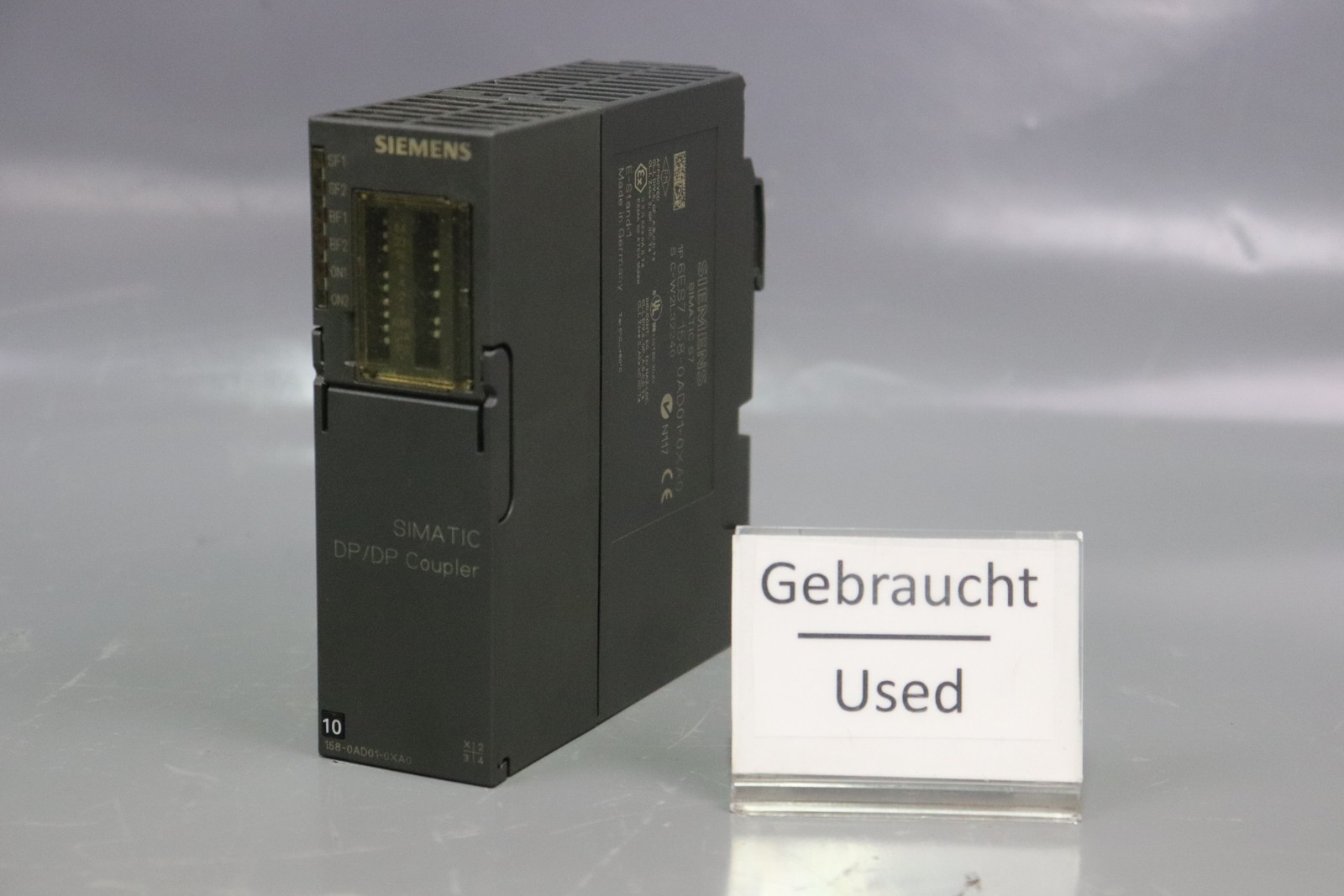 Siemens Simatic S7 6ES7 158-0AD01-0XA0 Dp / Dp Couple E:1 Usé Testé