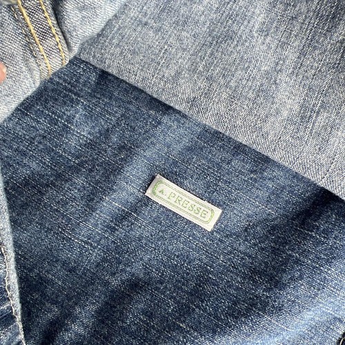 Chaqueta Denim APresse Azul Marino Hombre Talla 2 Índigo Usada - Imagen 5 de 6