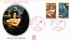 Dr Jim Stamps France Fdc 1969 Red Cross Semi-Postal Nicolas Mignard Art 2V Set