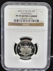 2002 S Silver Proof Statehood Quarters Set 25c  5 Coin Set NGC PF70 ULTRA CAMEO — photo 10