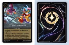 Let's Get Dangerous #198/204 Disney Lorcana Winterspell 2026 Rare Foil TCG Card