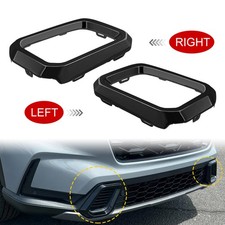 2pcs Front Bumper Lower Grille Trim Molding Set Black For Honda Crv 2023-2026