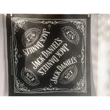 Jack Daniel's Old No 7 Brand Black Bandana Scarf Neck Headwear Accessory
