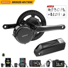 48V750W BAFANG Mid Drive Motor Kit BBS02B 68-73mm Electric Bike Conversion Kit