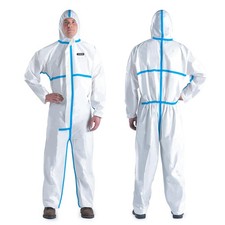 Hazmat Suit Disposable Coverall  Heavy Duty Full Body Paint Coverall  Suit ...