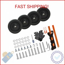 4 Pcs Luggage Wheels Replacement 50x14mm TPE Rubber Rollers Suitcase Wheels Repl