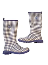 Muck Boot Company Women's Size 10 Purple Plaid Check Snow Rain Outdoors Barn