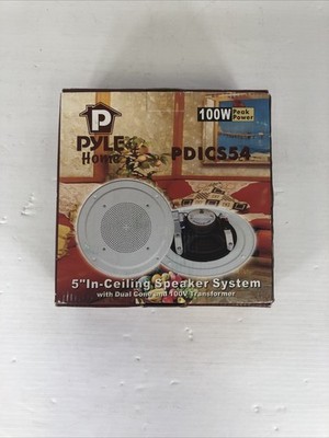PYLE PDICS54 5'' Inch In-Wall / Ceiling Speaker with 100V Transformer Tap