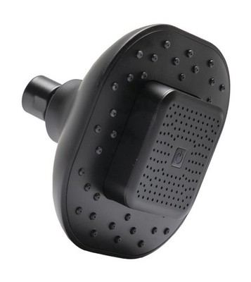 Atomi 1-Spray Matte Black Showerhead with Bluetooth Speaker NEW