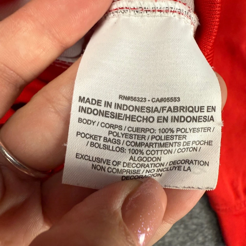 Nike Dri-FIT Fútbol Pista Chaqueta Cremallera Completa Auténtico Equipo Rojo Blanco Para Hombres Mediano Foto 3 de 4