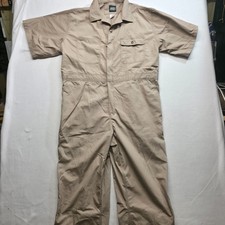 Key Men's Tan Short Sleeve Coveralls Size 2XLT