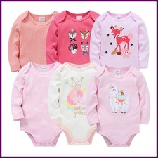 Ropa para bebés niñas Kavkas 100% algodón mameluco para niñas de 0 a 12 meses re