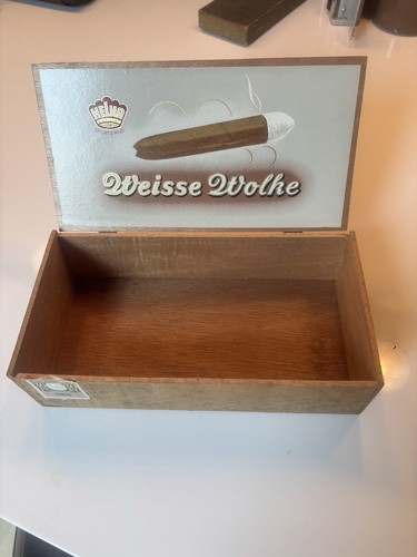 alte zigarrenkiste holz Weiße Wolke - Bild 4 von 4