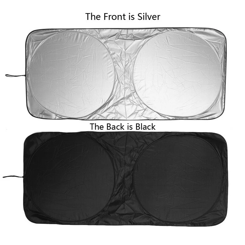 150cm Car Front Window Visor Windshield Block Sun Shade Sunshade Sunscreen Cover - Image 4 of 4