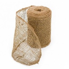 17cmx9.1m Natural Burlap Hessian Jute Ribbon Roll Wedding Event Decoration 